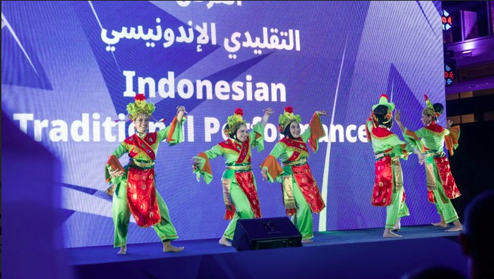 Tarian Indonesia pada peluncuran Maskot Piala Asia 2023